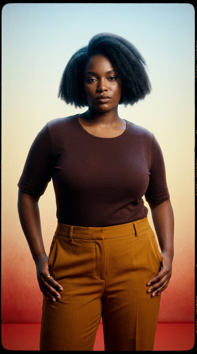 AI product shot of Ingrid Merino Short Sleeve Brown