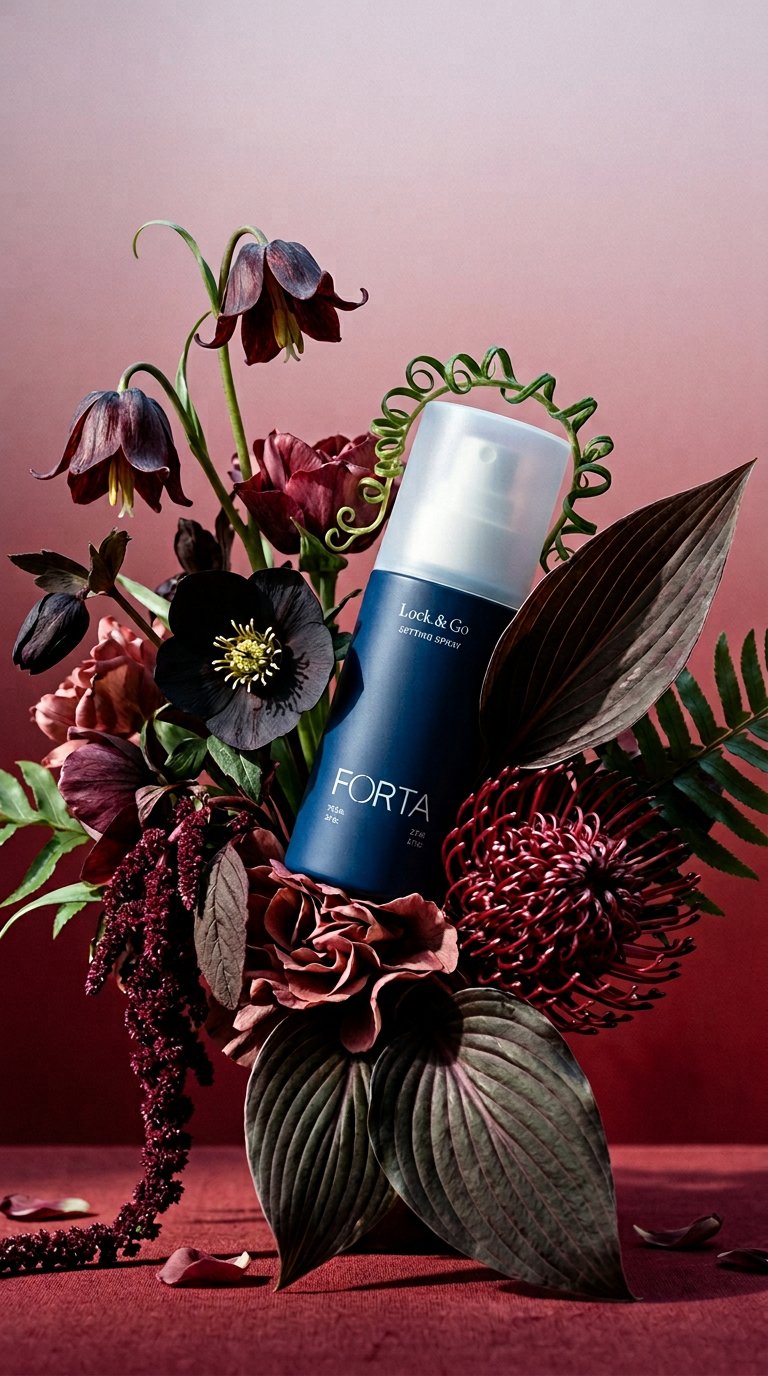 AI product shot of Lock & Go Setting Spray
