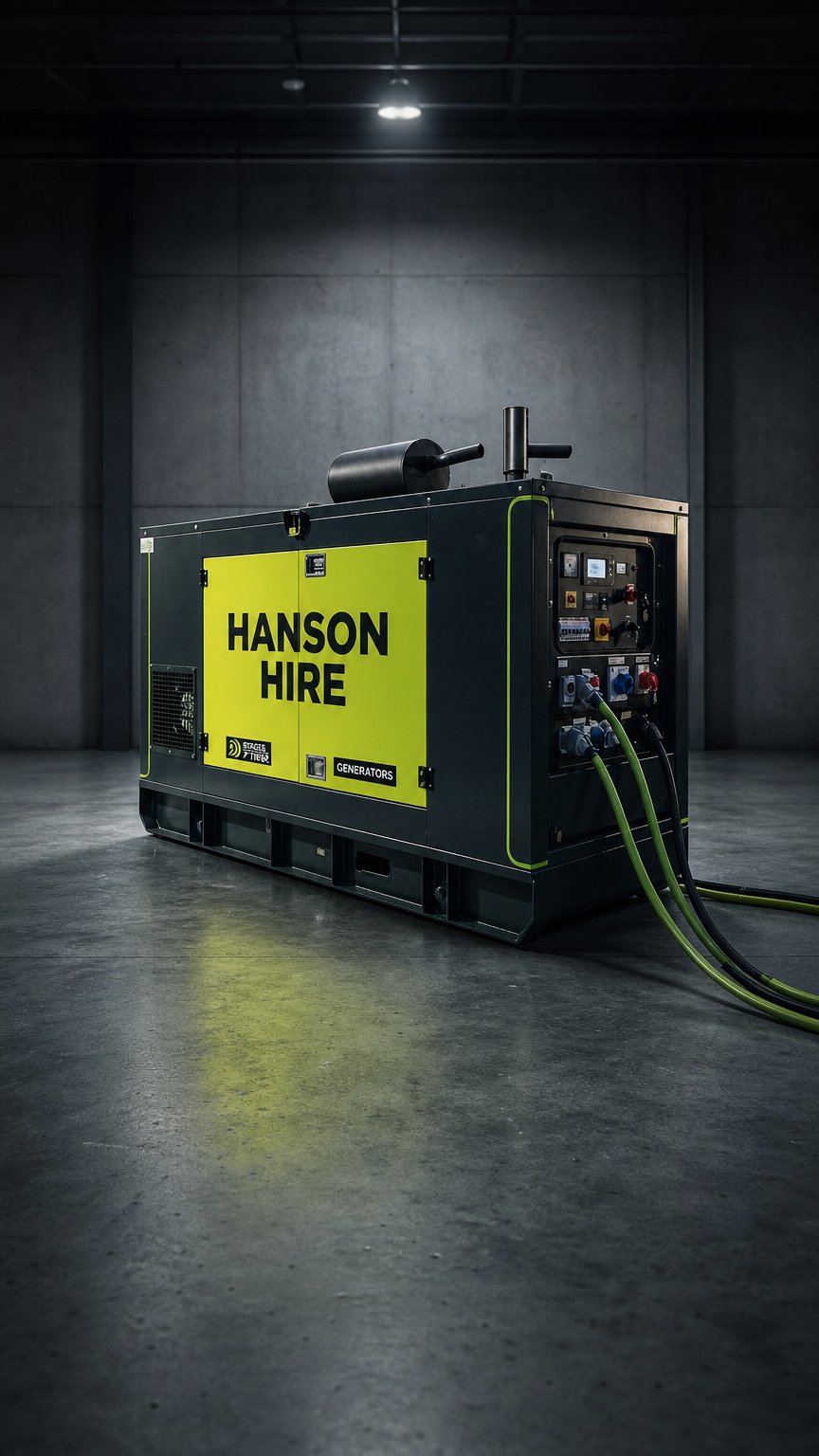 AI product shot of Hanson Hire Generator Hire & Sales
