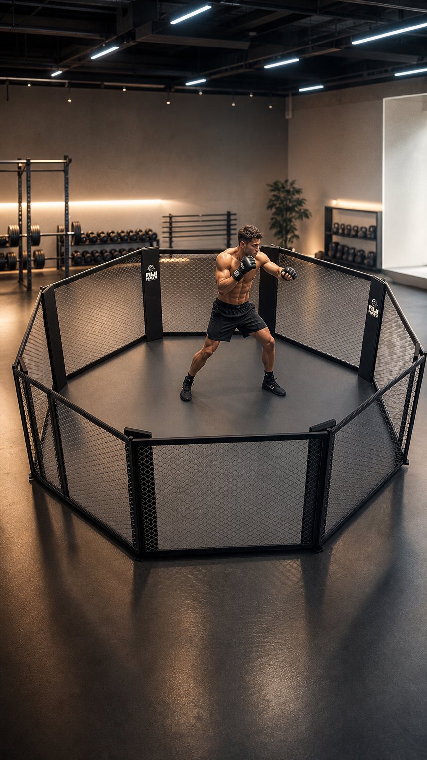 AI product shot of זירות MMA FUJI MATS