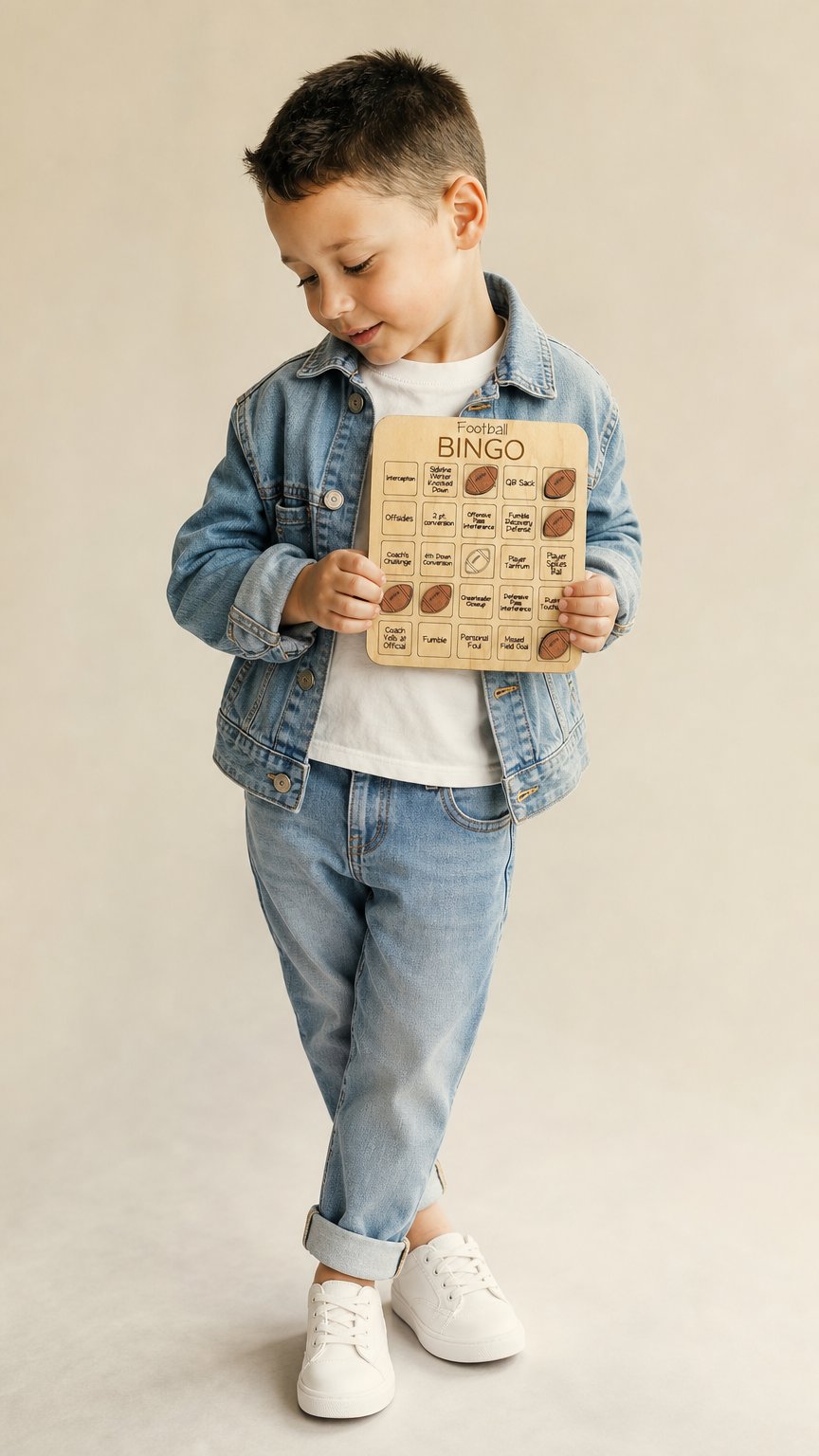 AI product shot of Football Bingo Game