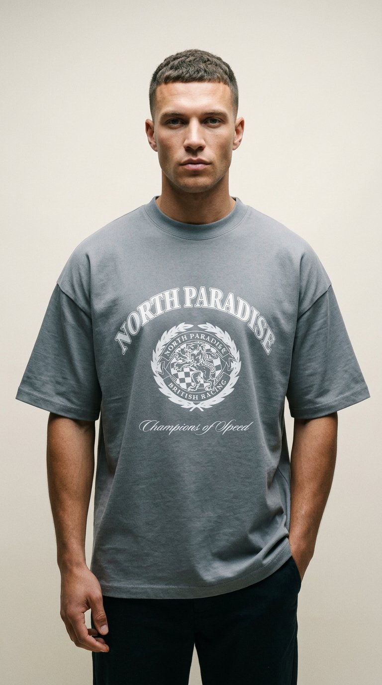 AI product shot of Champions of Speed T-Shirt