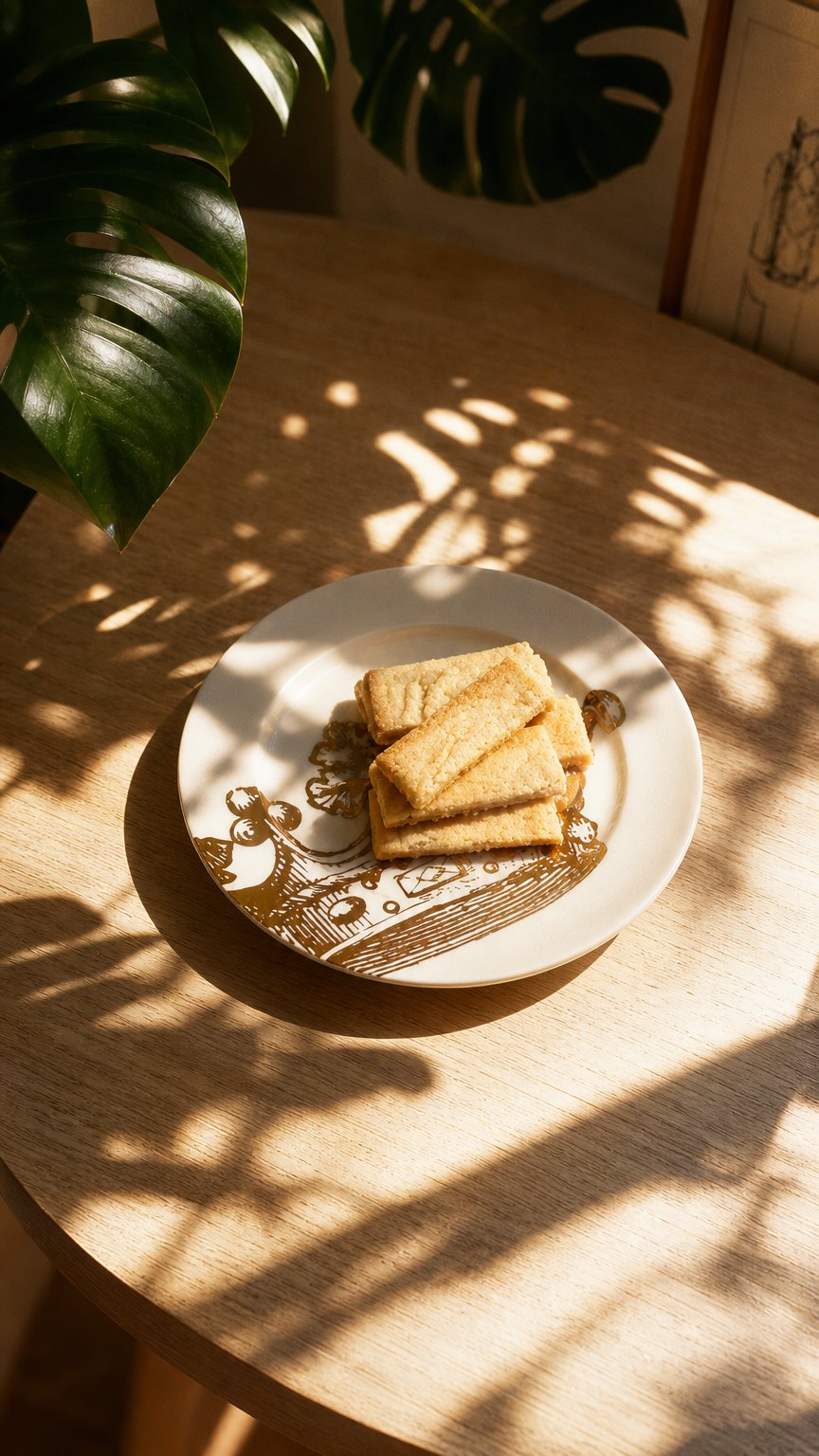 AI product shot of Haven + Crumb Shortbread