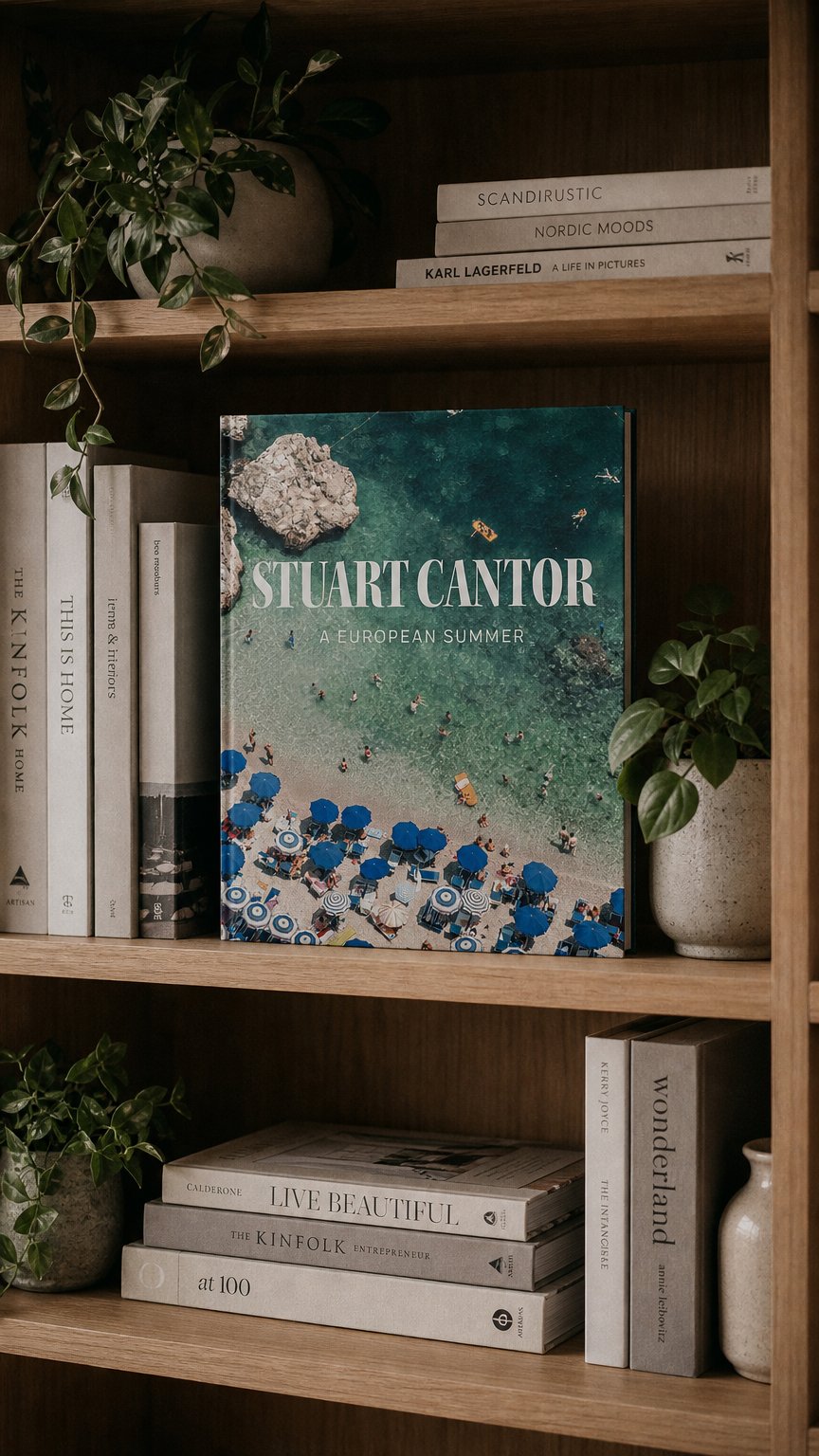 AI product shot of "A EUROPEAN SUMMER" BOOK