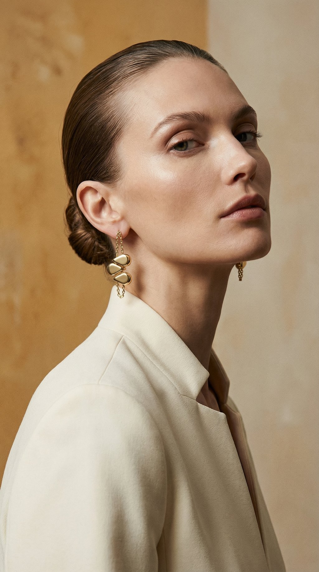 AI product shot of PEPITA 4-IN-1 EARRINGS IN STERLING SILVER