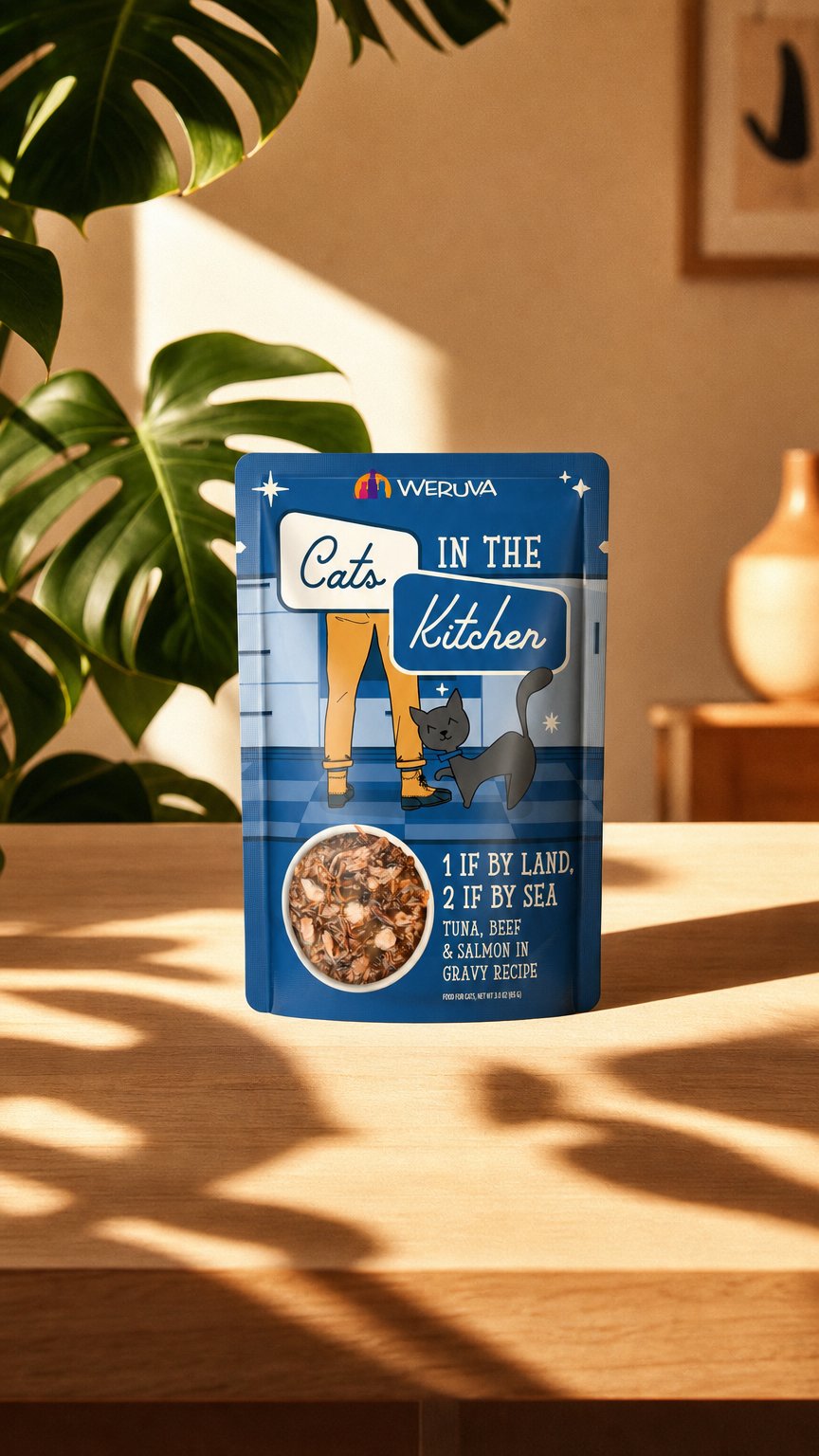 AI product shot of 1 If By Land, 2 If By Sea Wet Cat Food