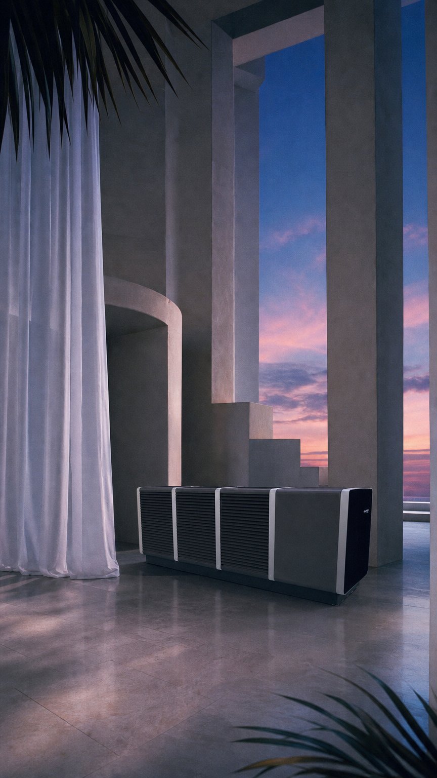 AI product shot of Solid Air-Compact Large Heat Pump