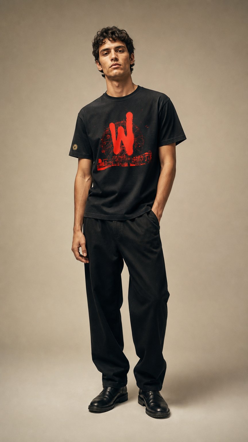 AI product shot of Warriors Wheel Unisex Crew