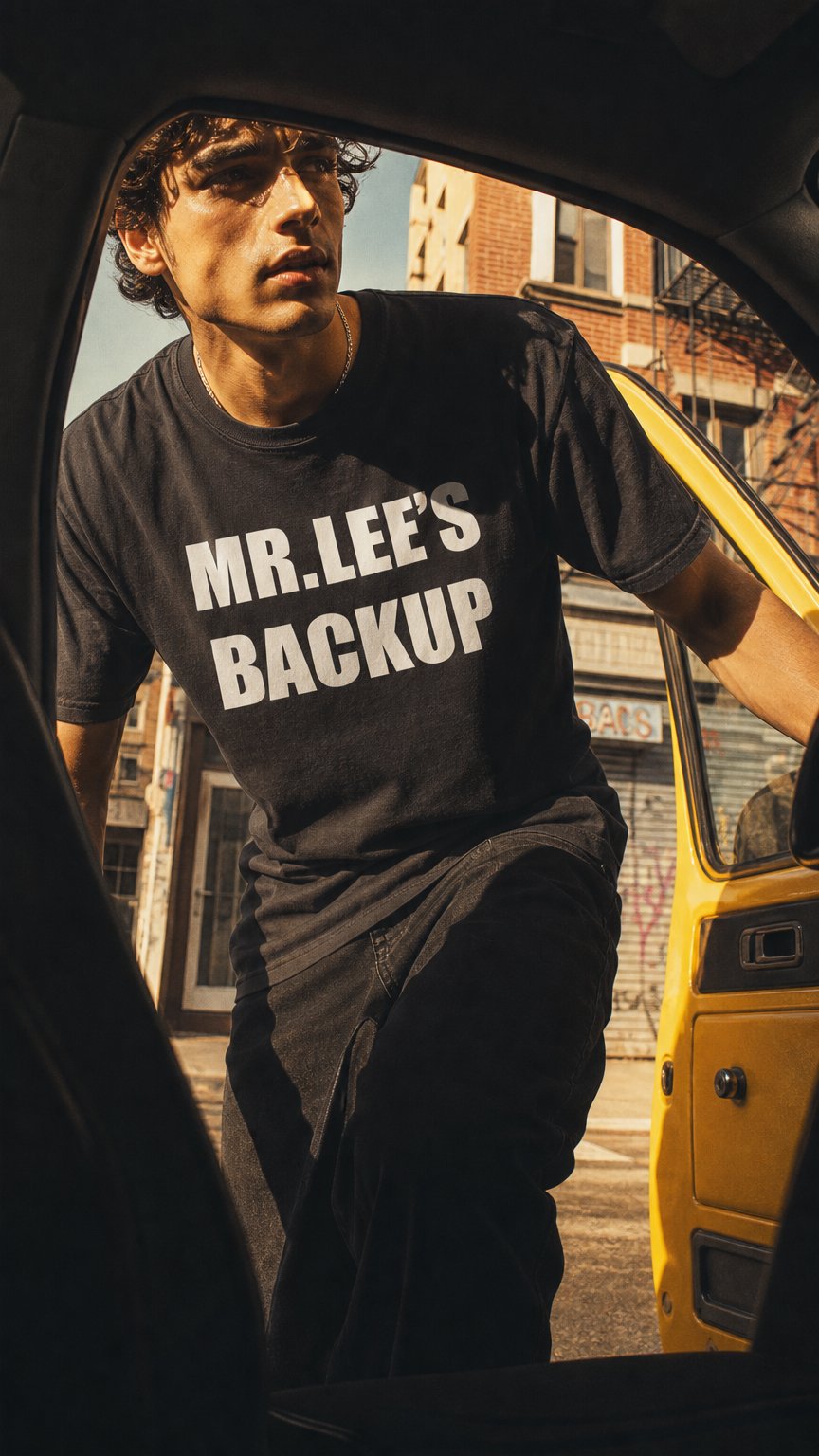 AI product shot of Mr. Lee's Backup Short Sleeve