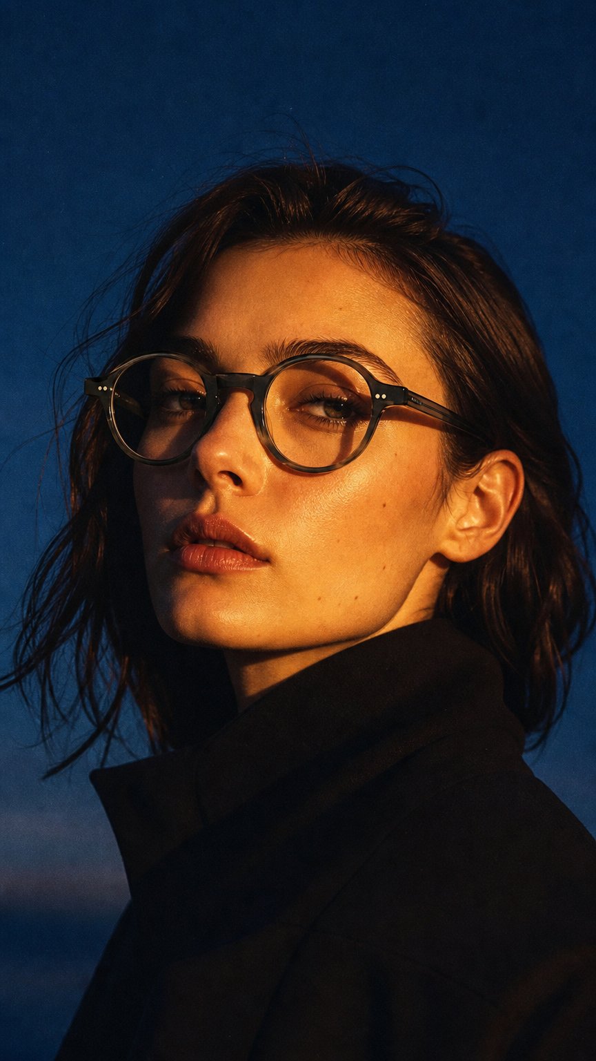 AI product shot of REDDING - Monture Femme Acetate