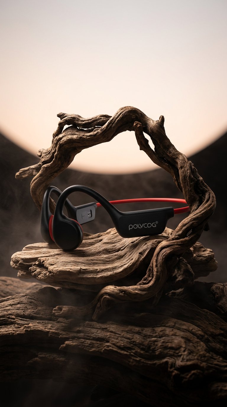 AI product shot of IPX8 For Swimming MP3(32GB)+Heavy Bass Bone Conduction Headphones