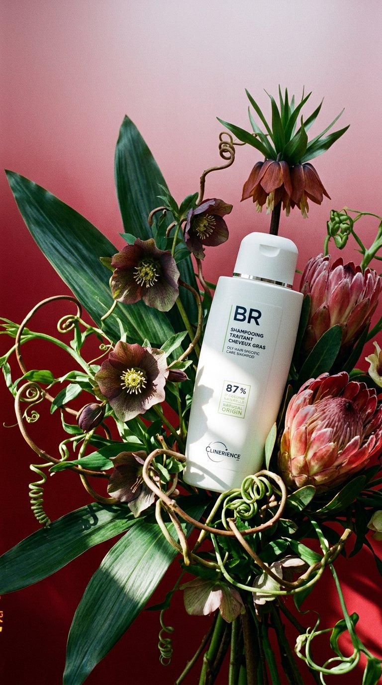 AI product shot of 3.1 OILY HAIR ROUTINE