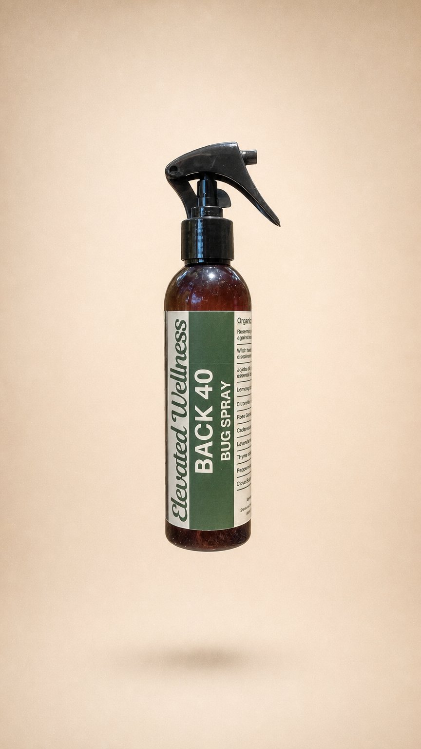 AI product shot of Back 40 Bug Spray