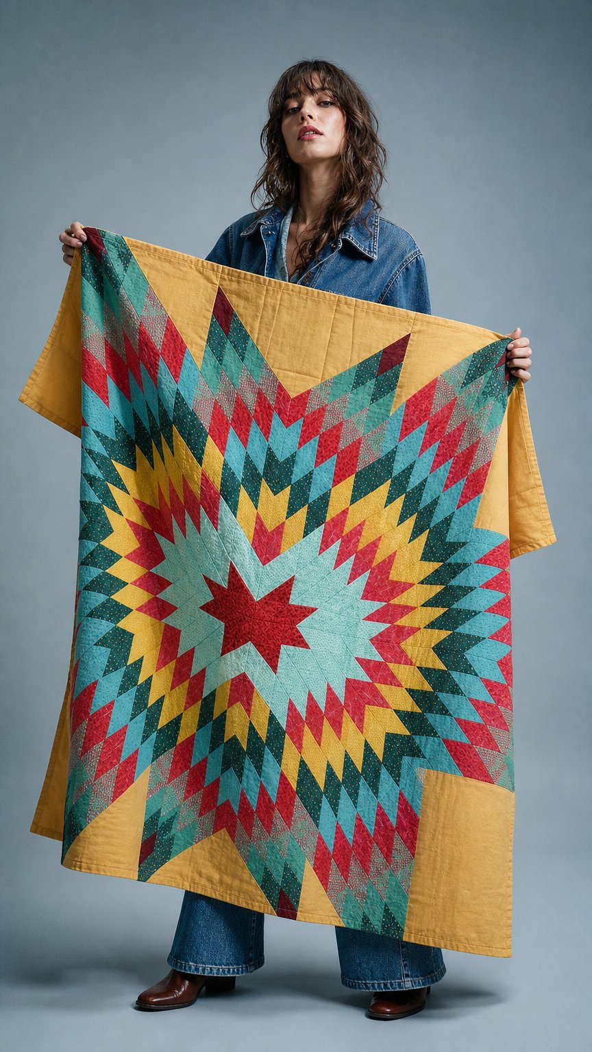 AI product shot of Lone Star quilt panel kit • Pre-Order