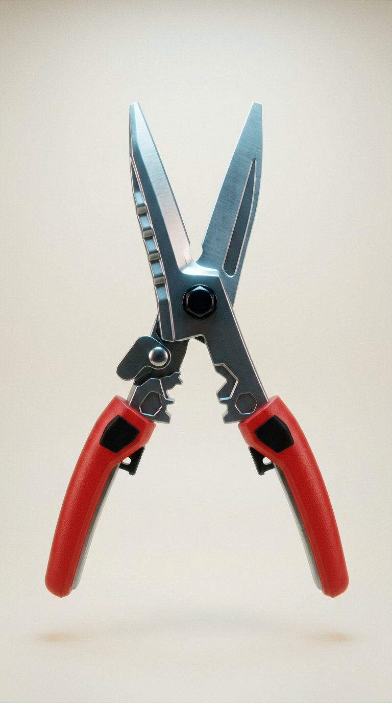 AI product shot of Sharp cutting edge Strong shear force High hardness