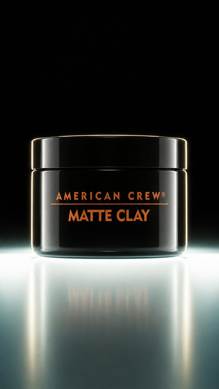 AI product shot of American Crew Matte Clay 85g