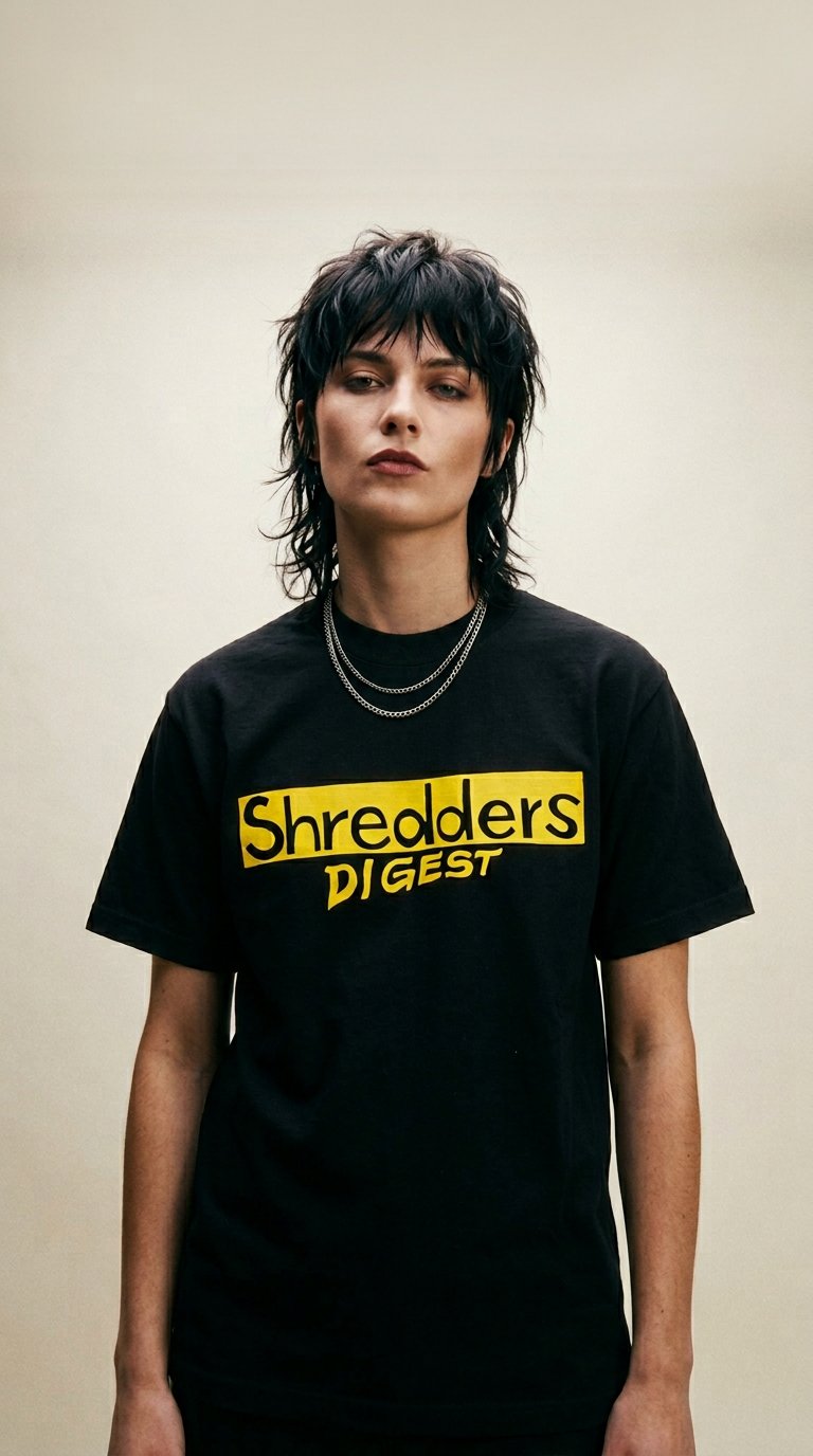 AI product shot of Shredders Logo Tee