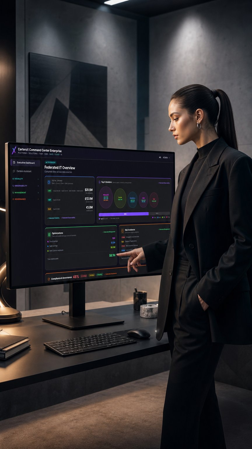 AI product shot of CerteroX Command Center
