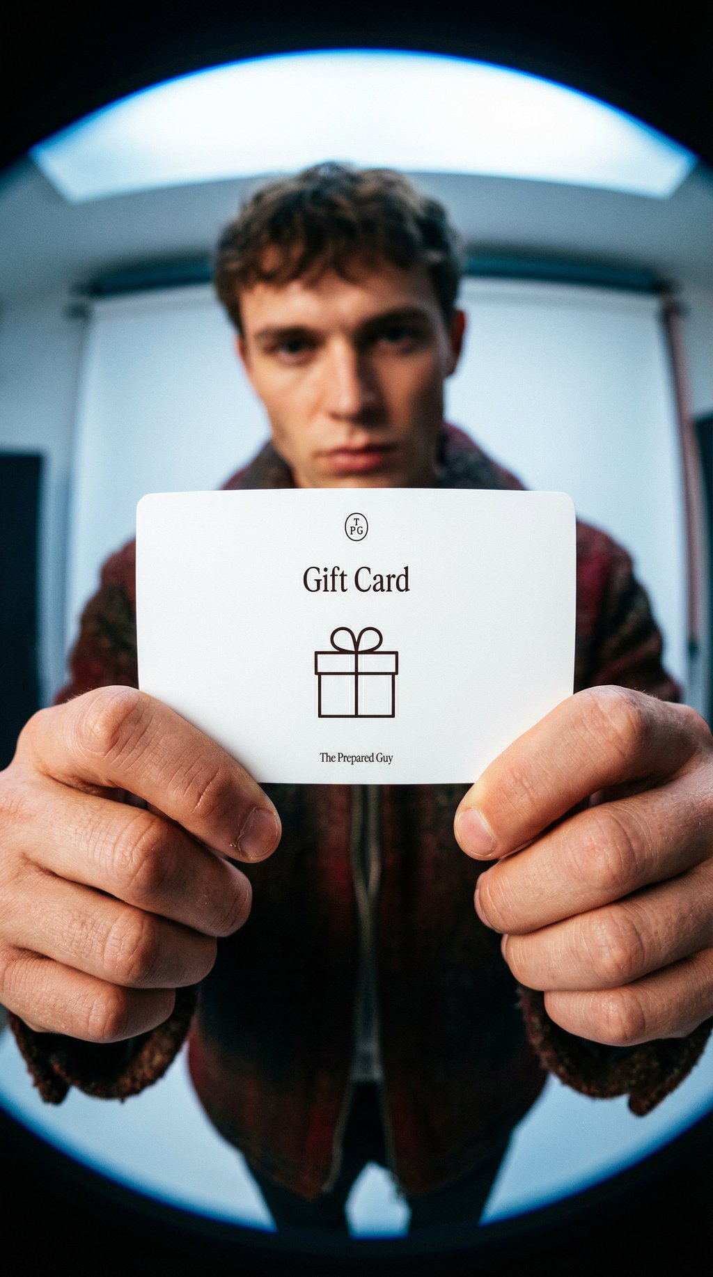 AI product shot of The Prepared Guy Gift Card