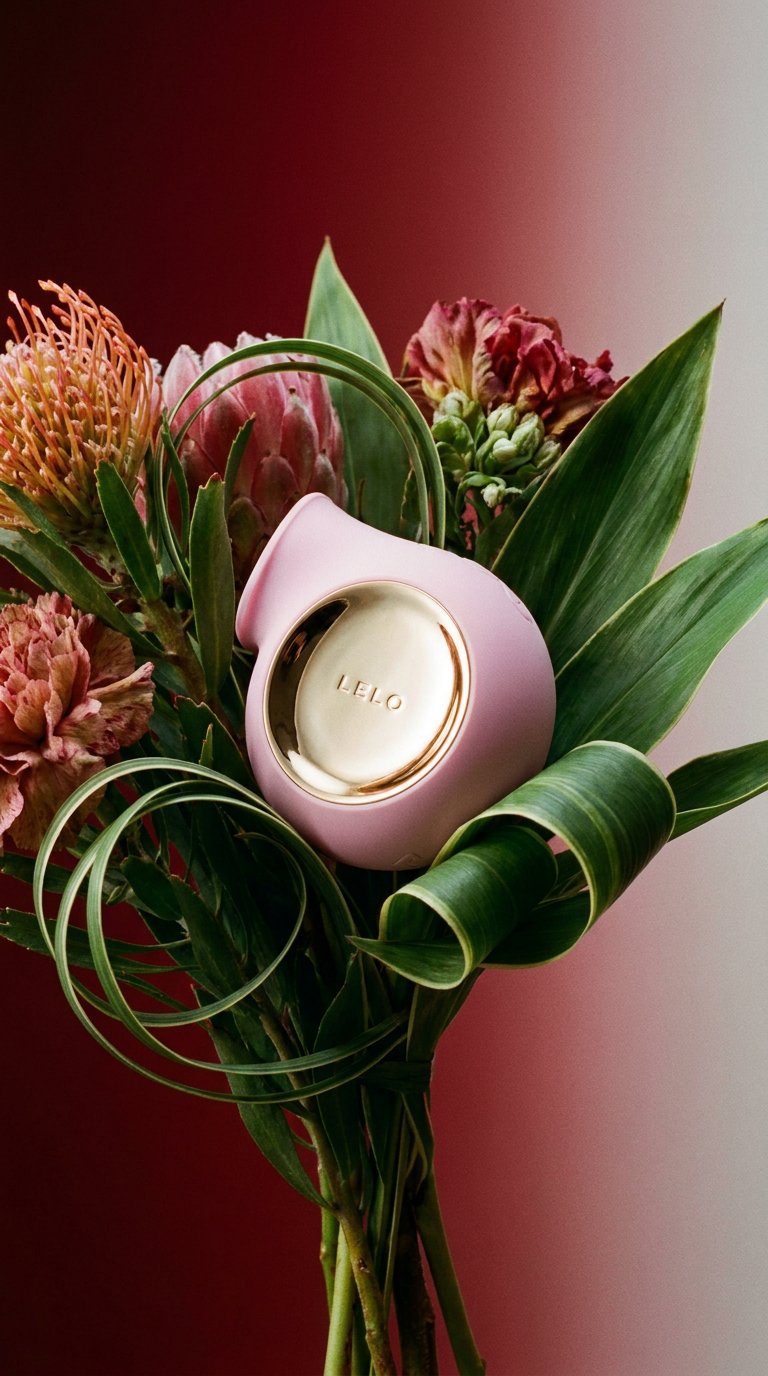 AI product shot of Lelo SILA ויברטור יונק יוקרתי