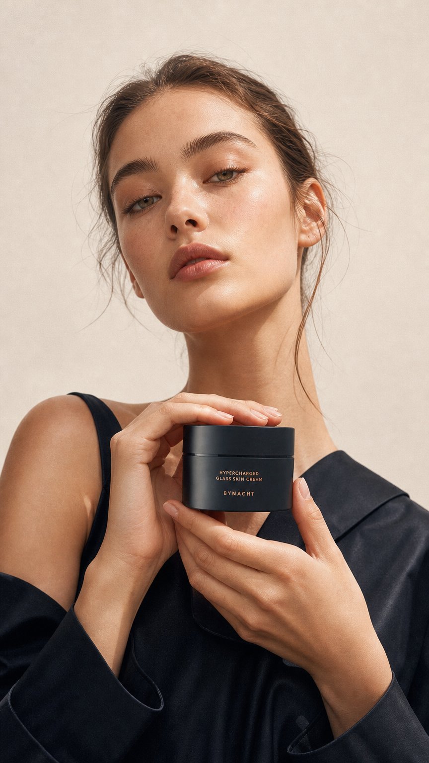 AI product shot of 🎁 HYPERCHARGED GLASS SKIN CREAM (100% off)