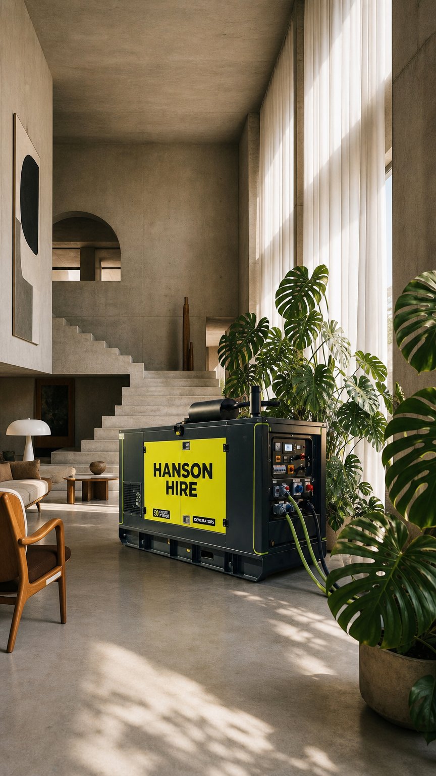AI product shot of Hanson Hire Generator Hire & Sales