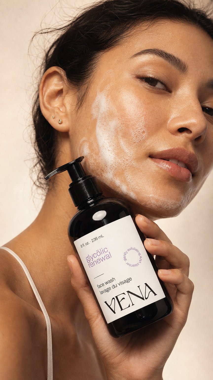 AI product shot of Glycolic Renewal Face Cleanser