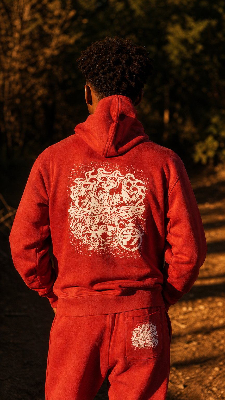 AI product shot of RT Feel The Motion Hoodie Set