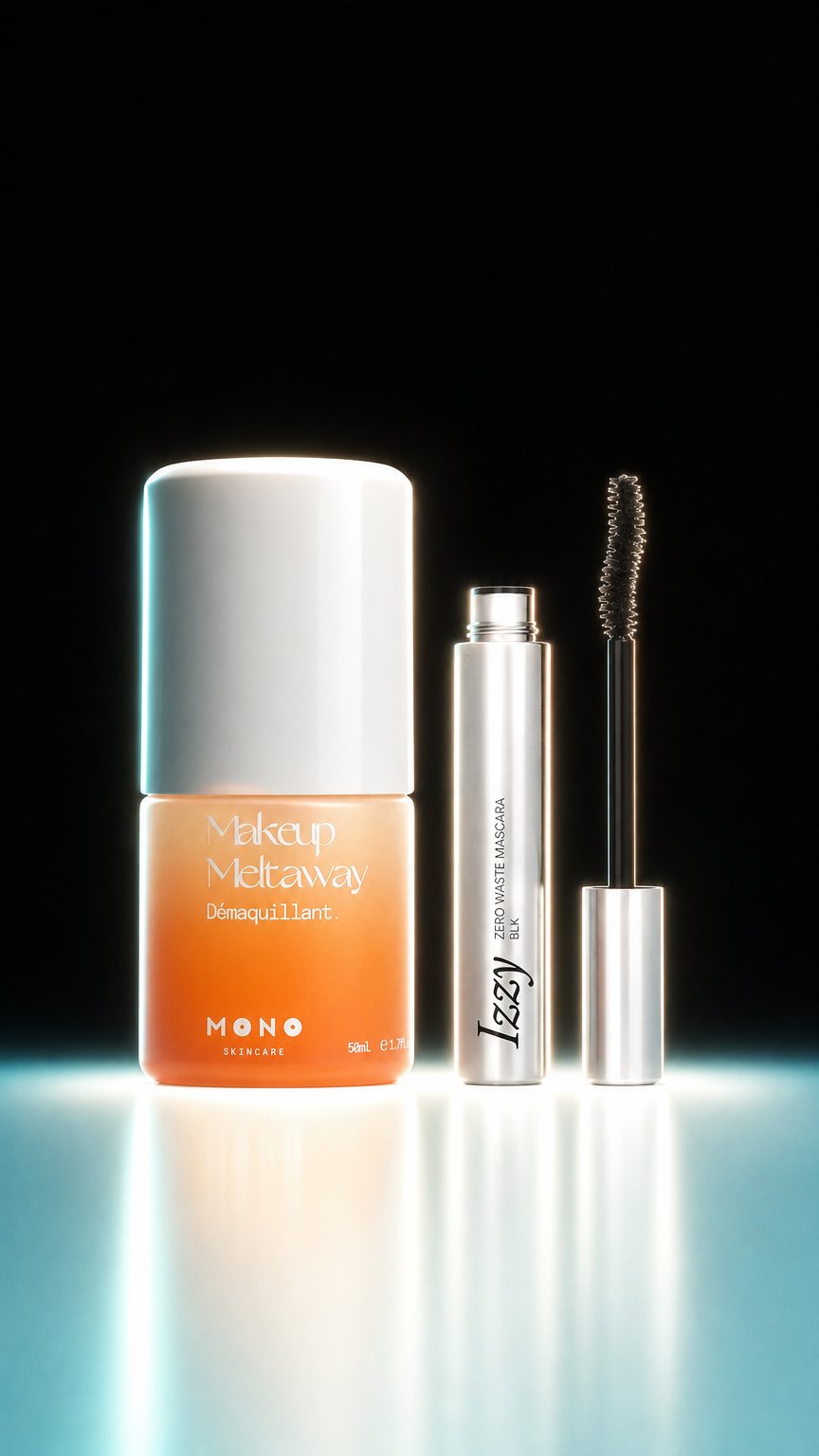 AI product shot of Izzy x Mono Lash & Meltaway Duo
