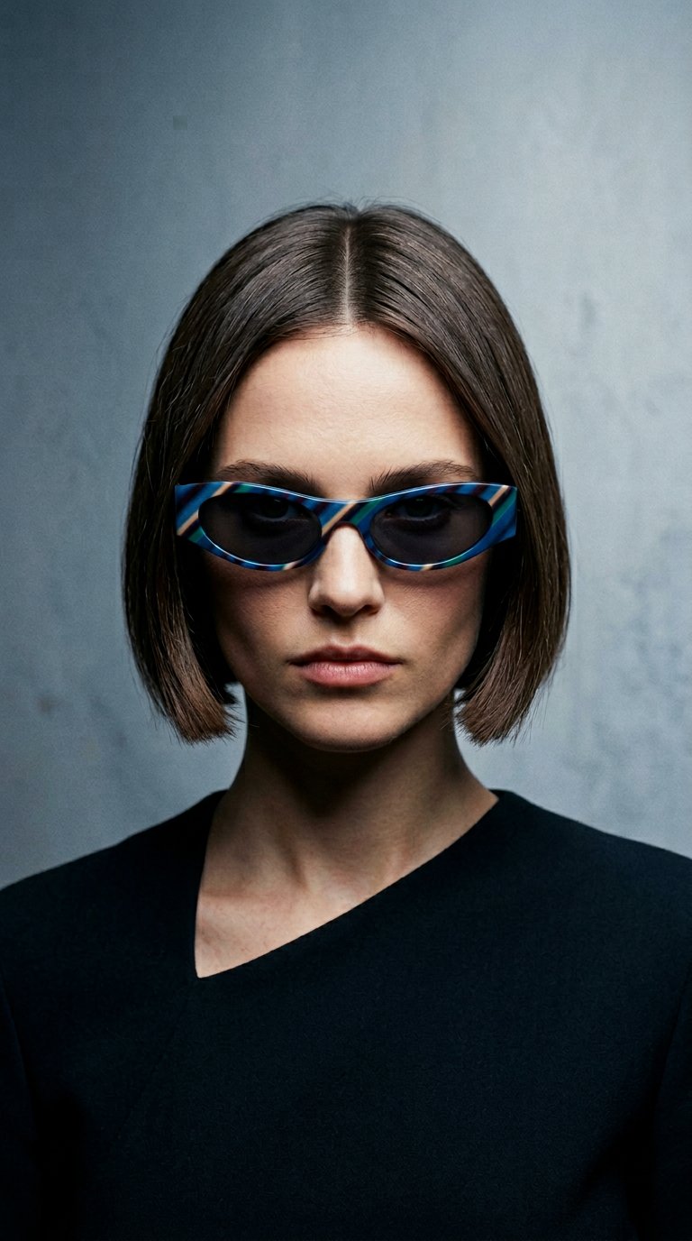 AI product shot of Flash Slim Cateye sunglasses