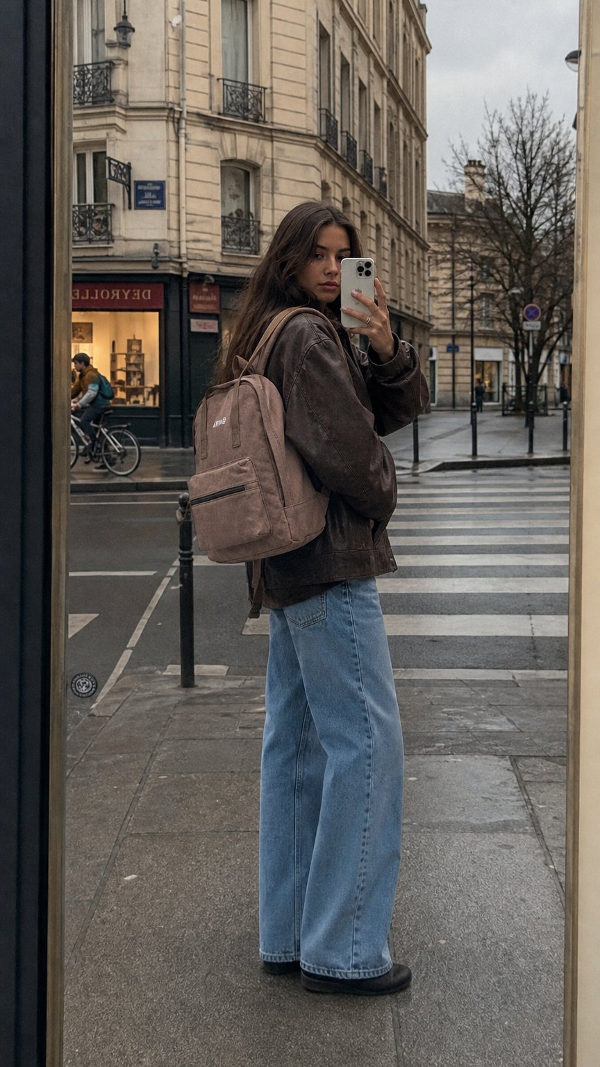 AI product shot of Pioneer Trek Canvas Backpack Bag - Brown