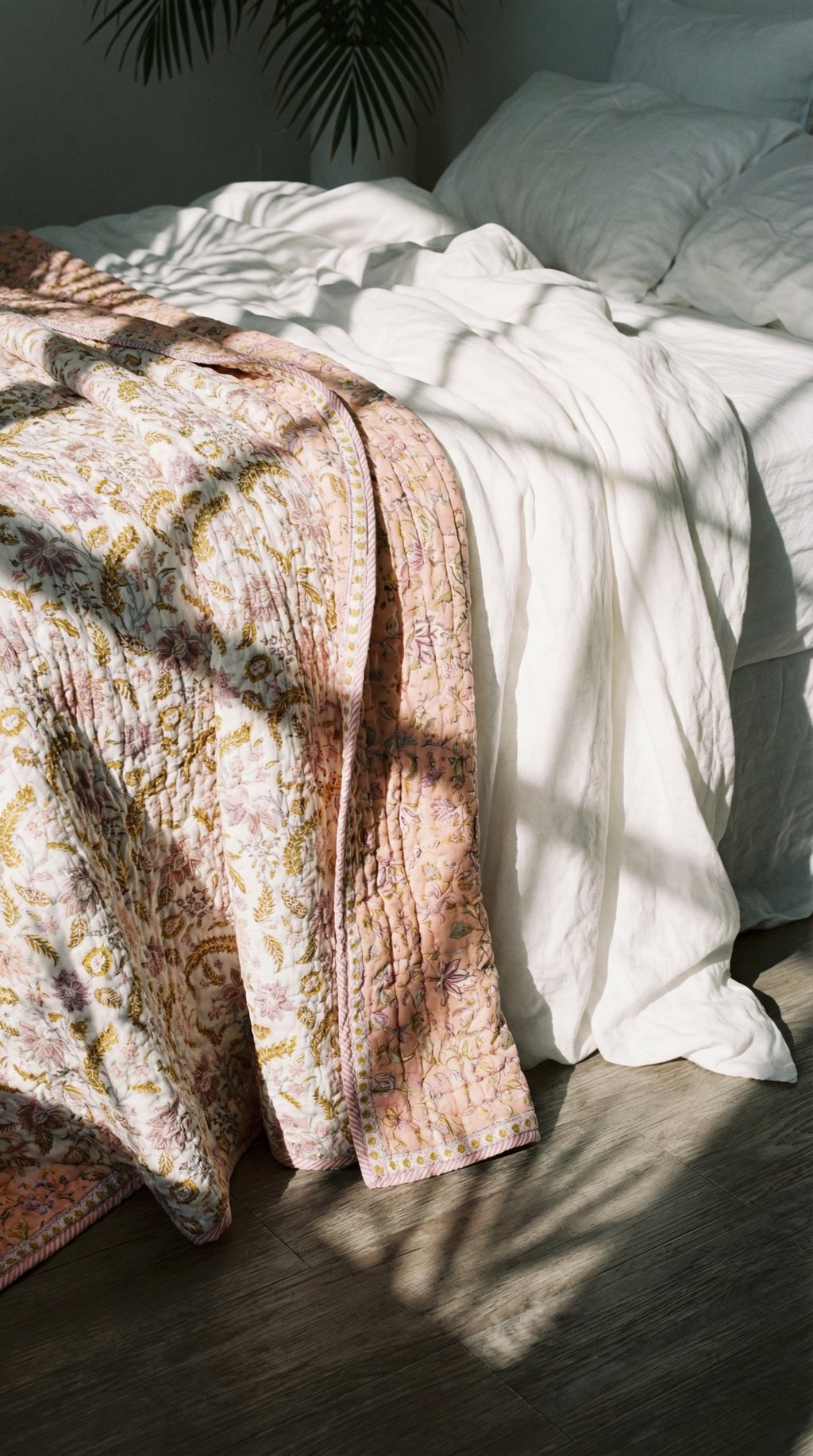 AI product shot of Aranyani Handblock Printed Quilt