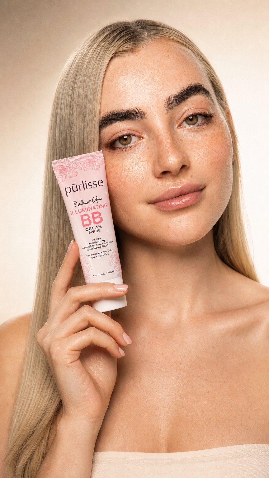 AI product shot of Radiant Glow Illuminating BB Cream SPF 30