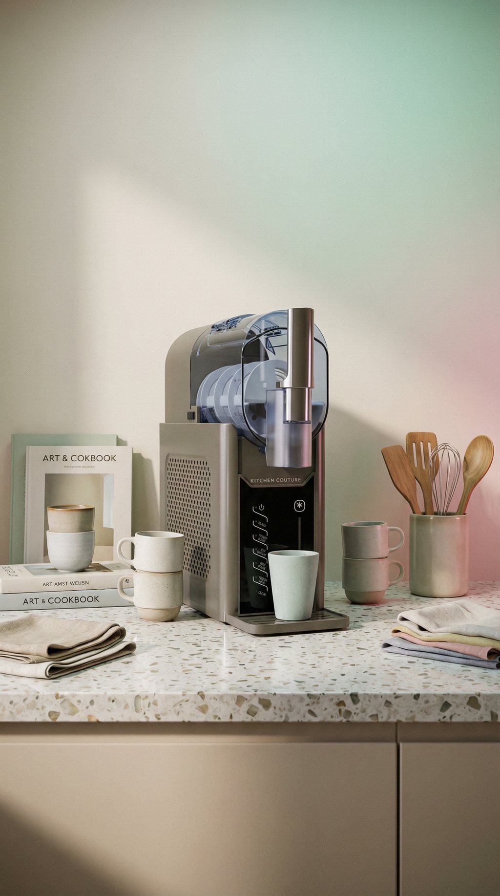 AI product shot of KITCHEN COUTURE 2L BENCHTOP SLUSHIE AND SOFT SERVE MAKER
