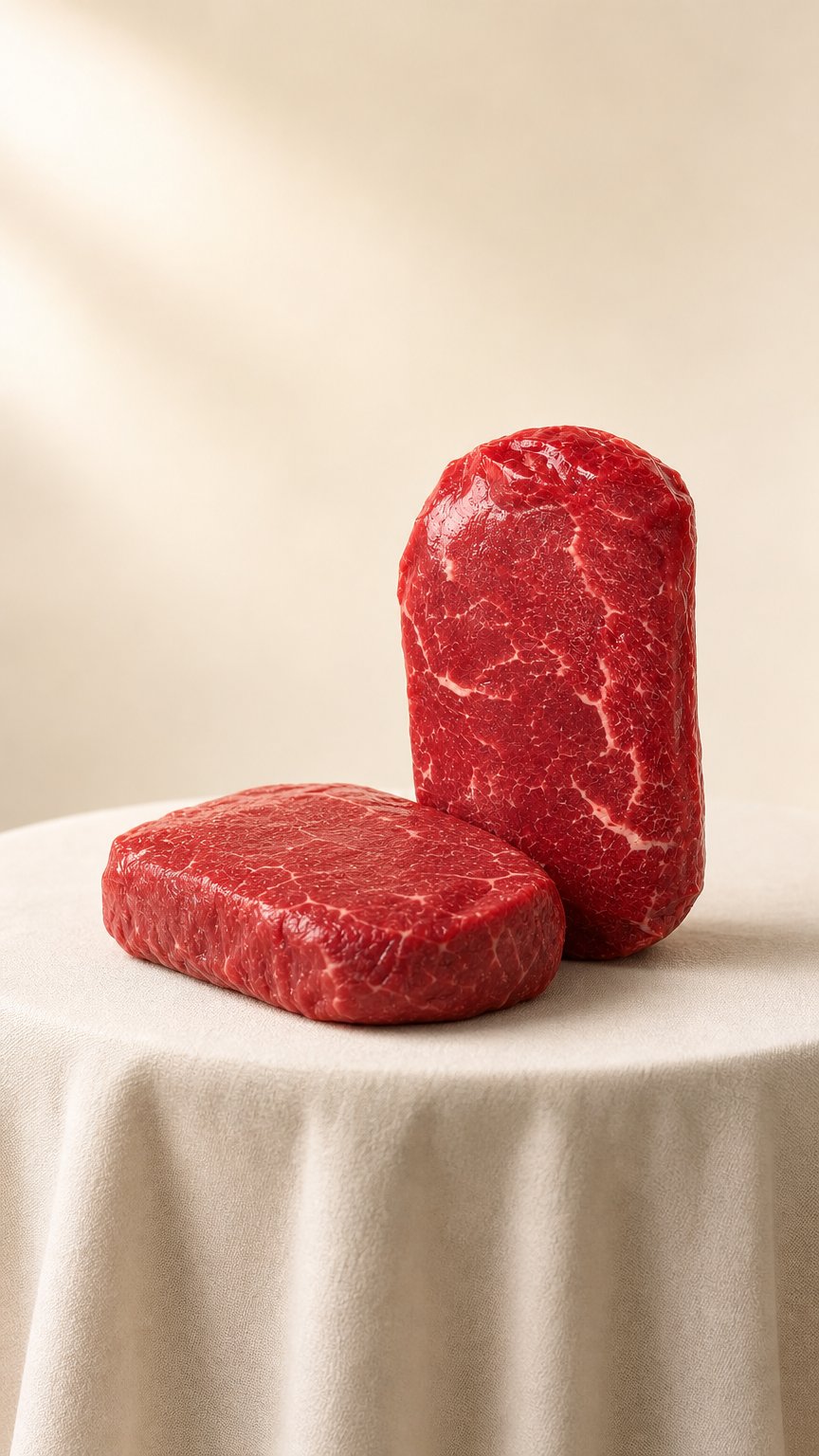 AI product shot of Rinderhüftsteaks DRY-AGED | 2x250g