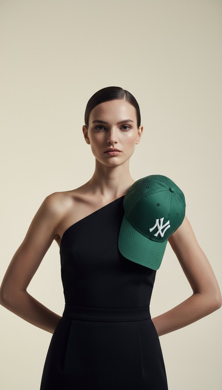 AI product shot of New York Yankees '47 CLEAN UP Dark Green