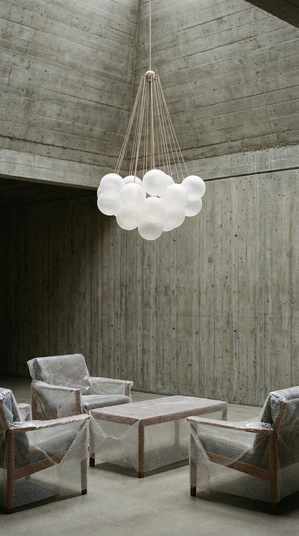AI product shot of Cloud 19 - Chandelier