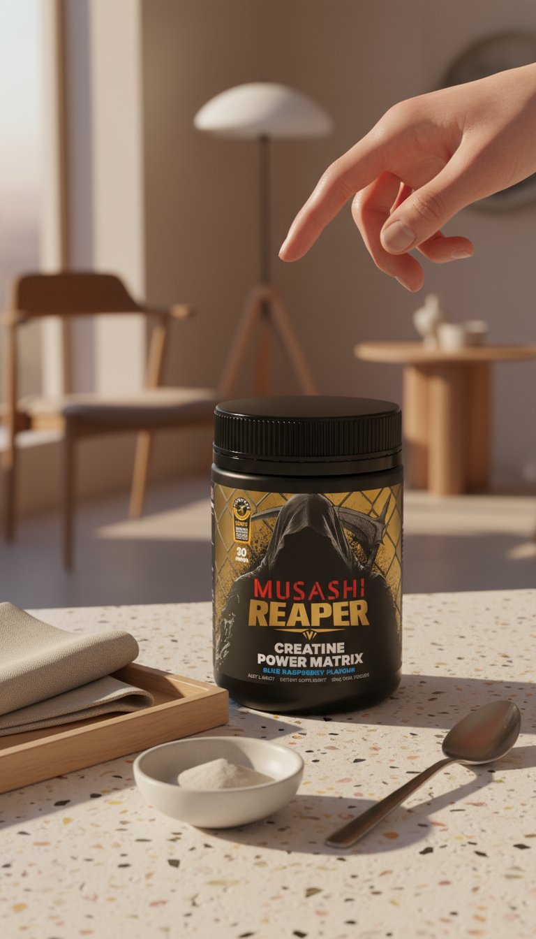 AI product shot of REAPER CREATINE POWER MATRIX 300g
