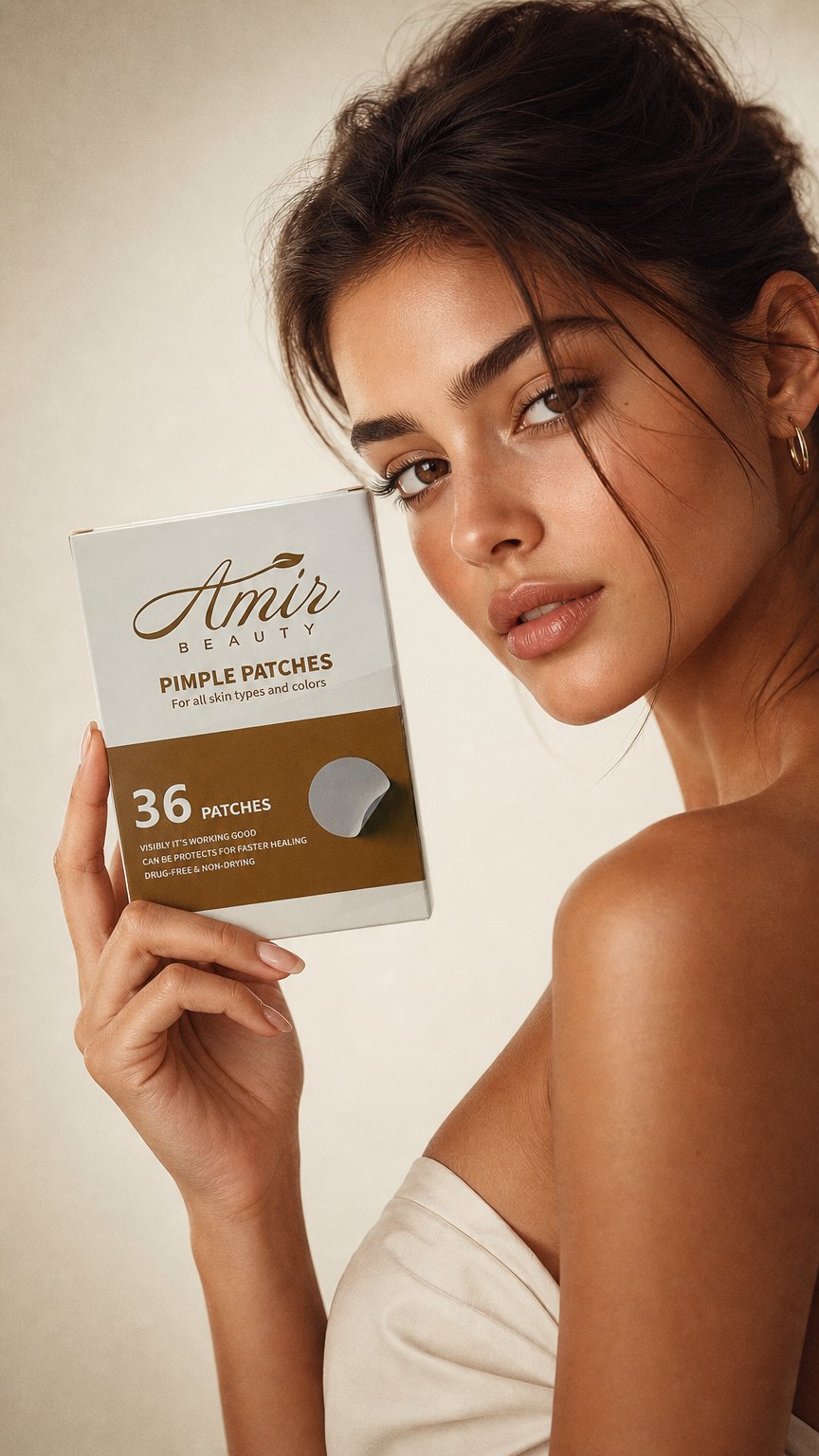 AI product shot of Amirskin Miracle Pimple Patches