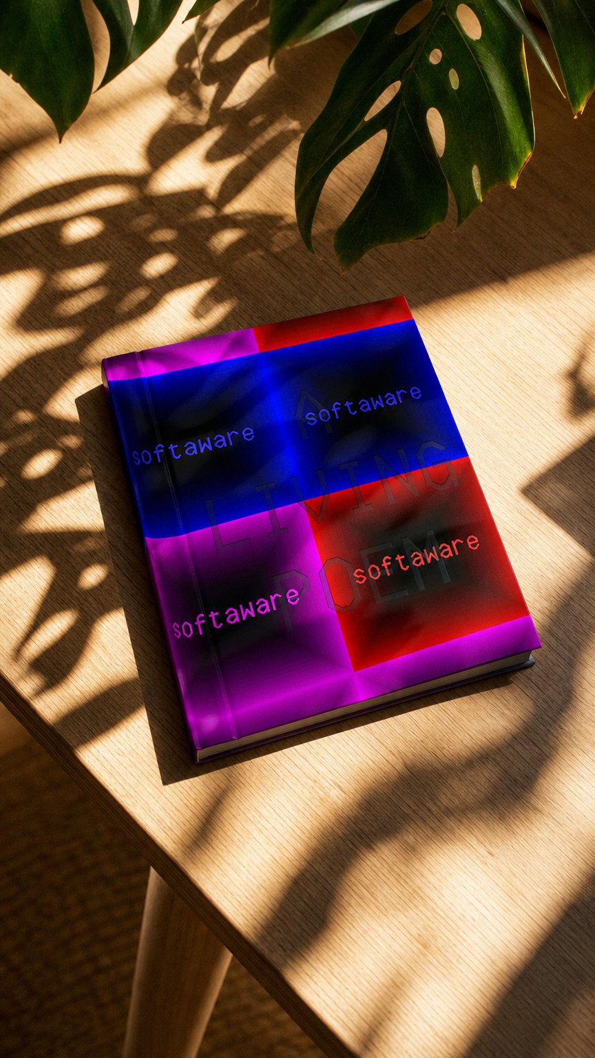 AI product shot of A LIVING POEM: THE CODEX