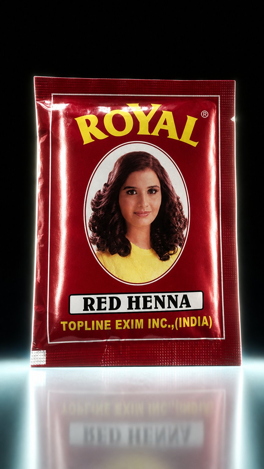 AI product shot of ROYAL Henna Hair Dye