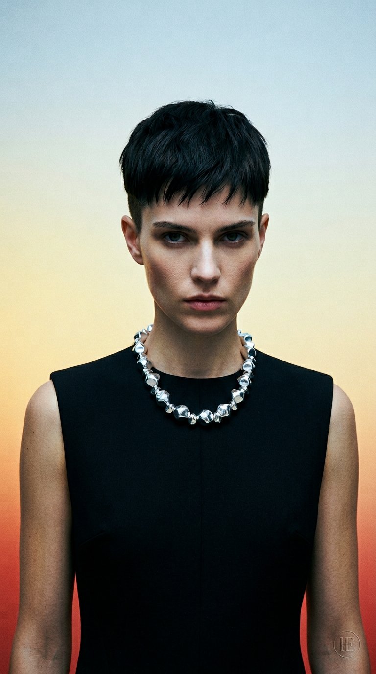 AI product shot of FEDERICA TOSI Lace Mix Stone Silver