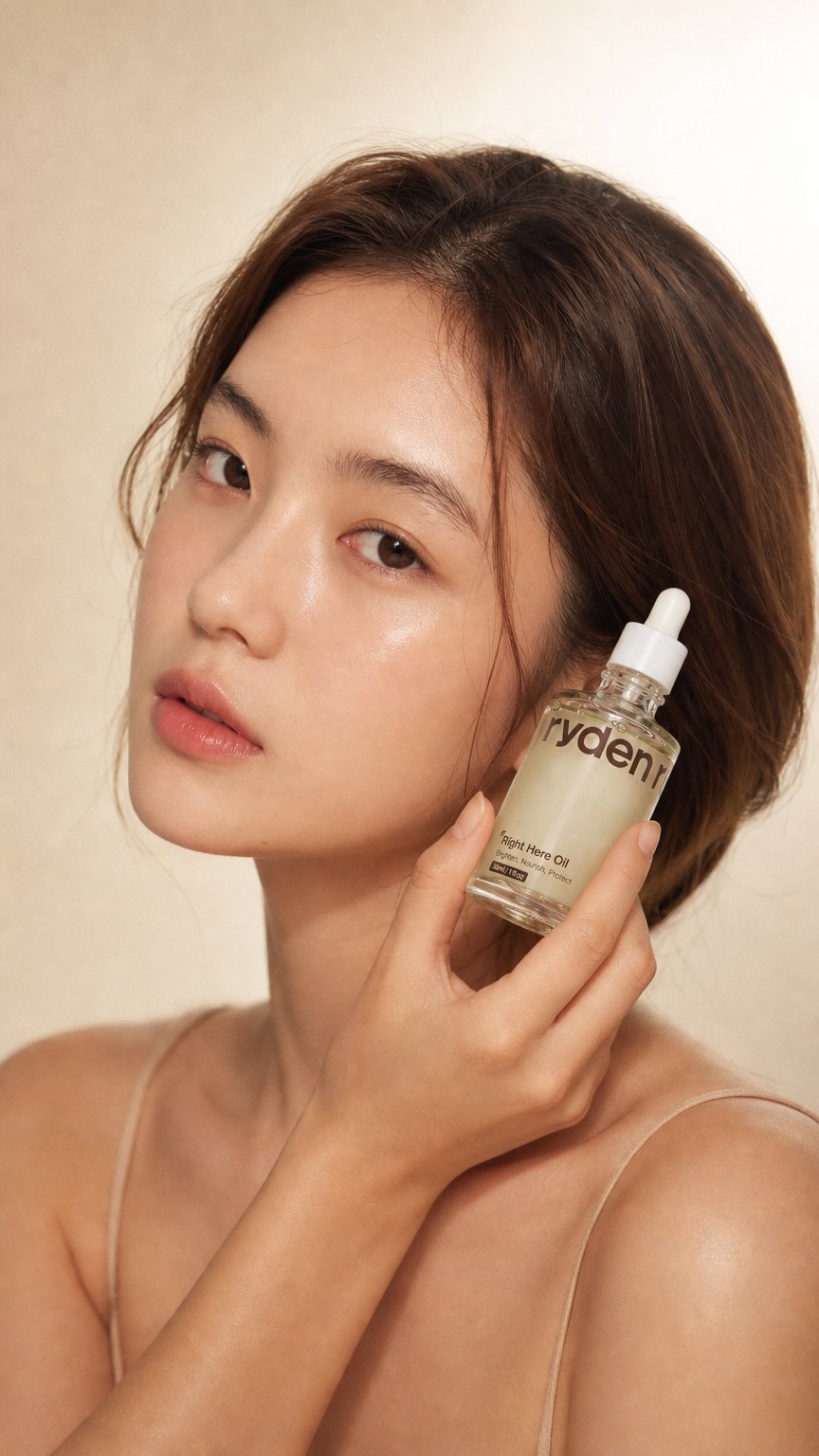 AI product shot of 這裡滋潤保濕精華油 Right Here - Nourishing Facial Oil