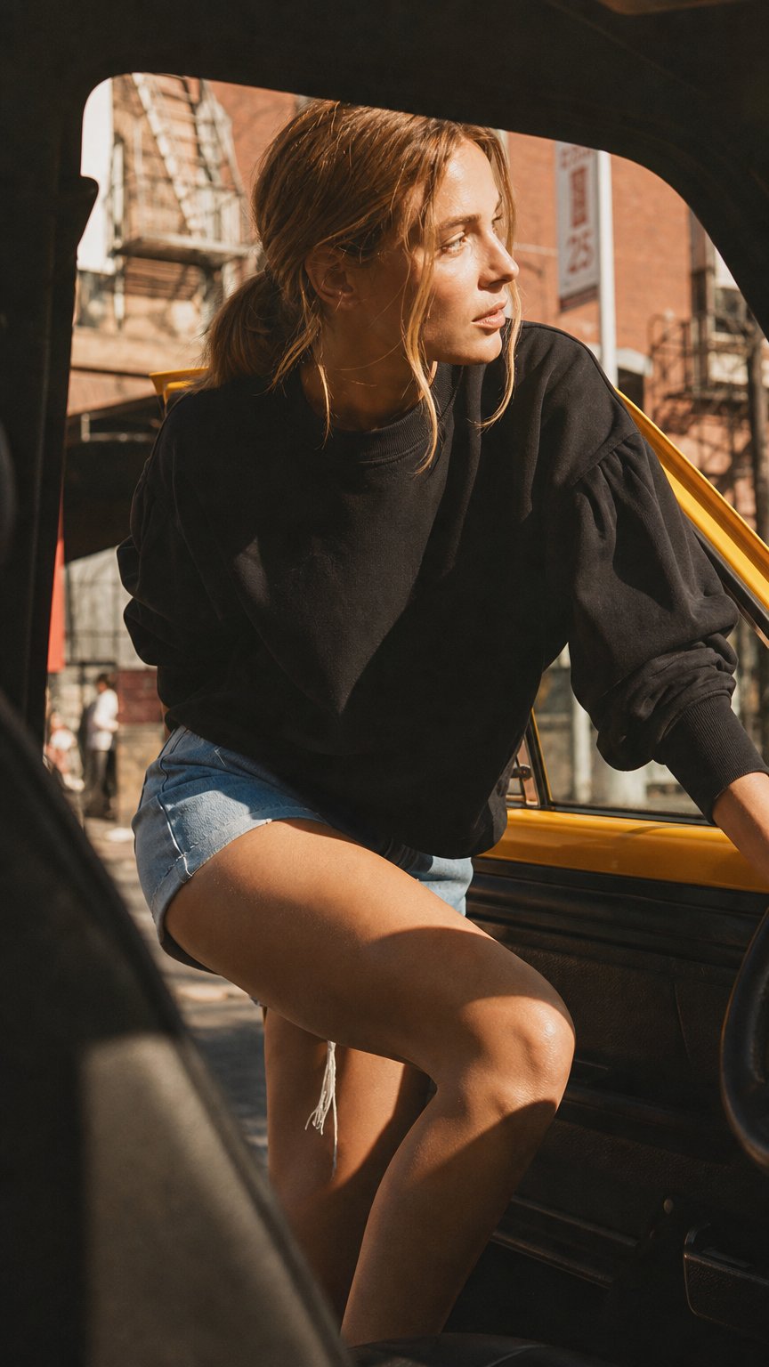 AI product shot of Jael Pleat Sleeve Sweat Top
