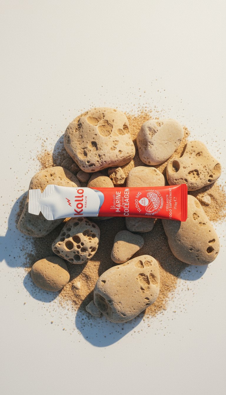 AI product shot of Premium Liquid Marine Collagen