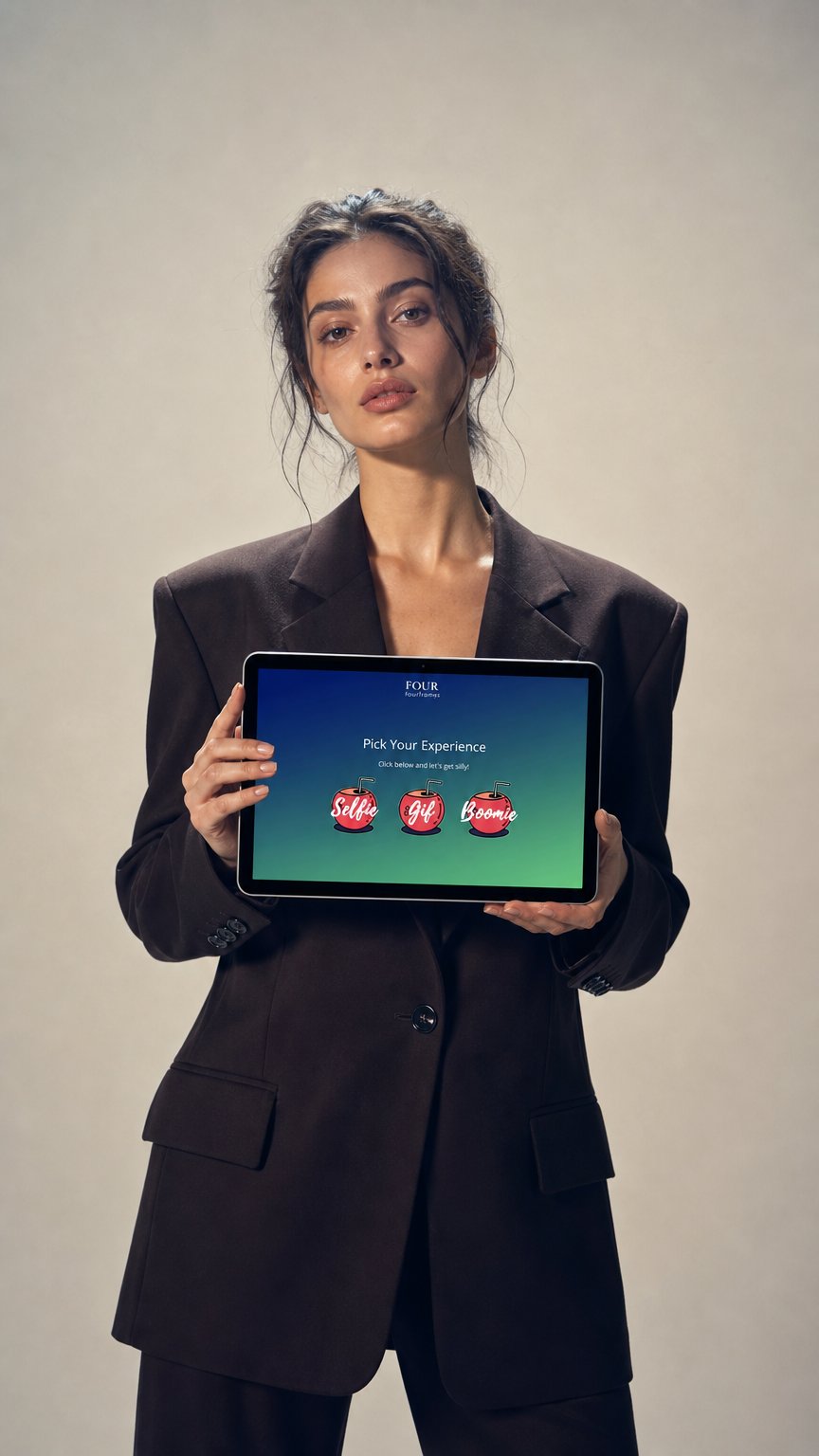 AI product shot of virtual Photo booth