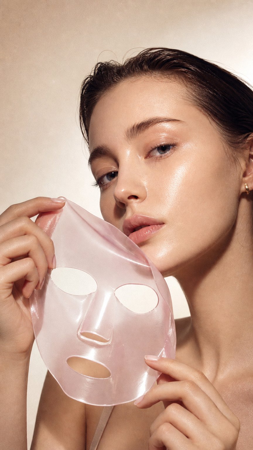 AI product shot of Medicube Collagen Night Wrapping Mask – Overnight Glass Skin Mask