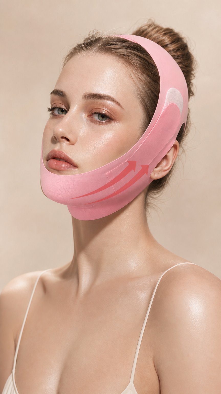 AI product shot of THE SCULPT FILE · V Line Face Strap