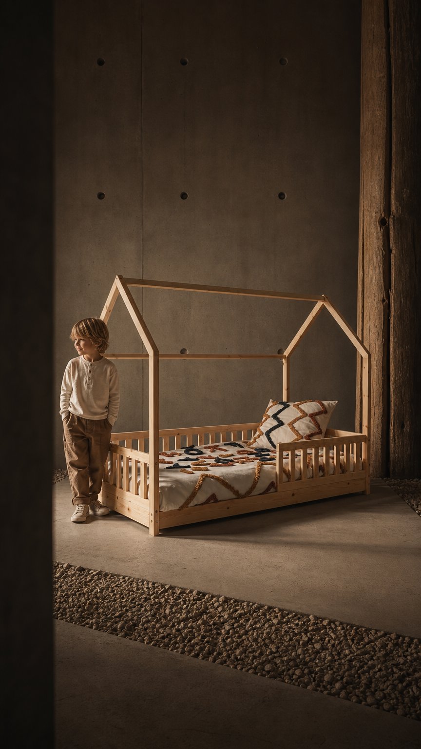 AI product shot of Lit Cabane Bosco - 90x190cm