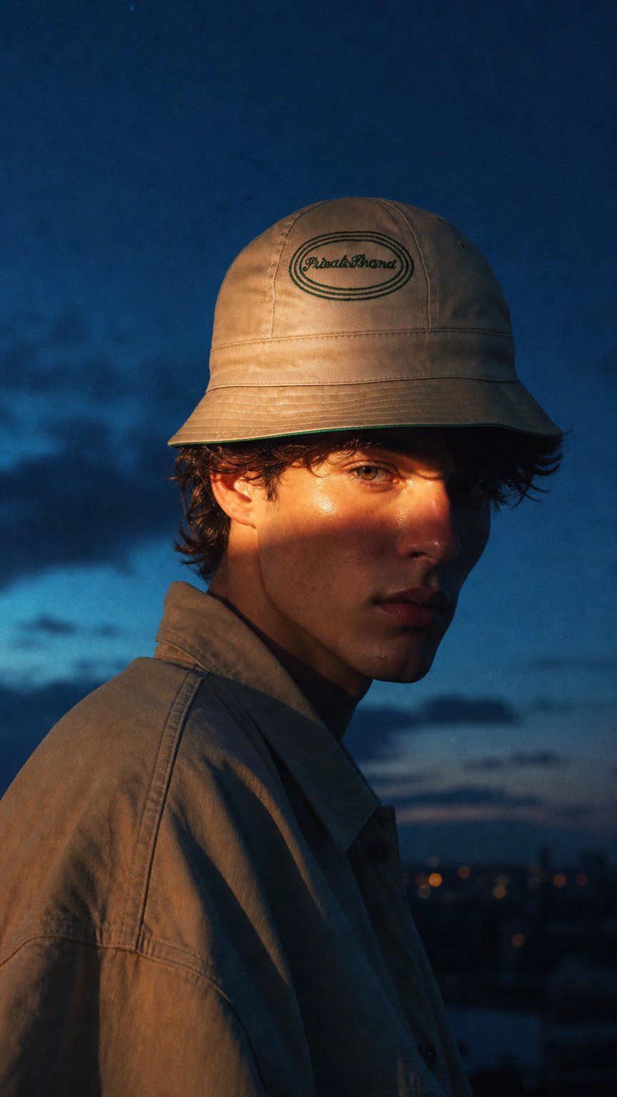 AI product shot of PB Jake Sportie Hat – Khaki